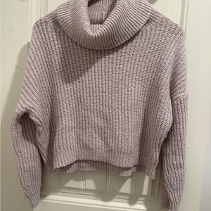 Express Soft Mauve Cowl Neck Sweater
